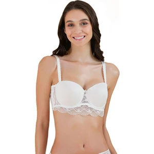 Bridal Straples Sütyen Ekru 41Su75201