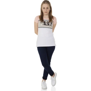 Kız Çocuk T-Shirt Paris Pul Nakış 10 Yaş K-128