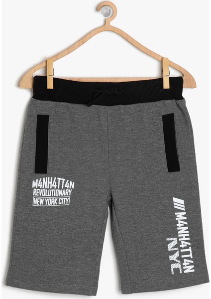 Yazılı Baskılı Şort