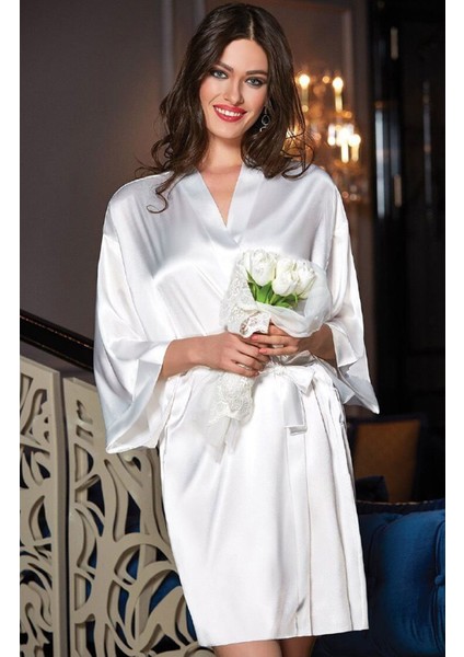 Kadın Sabahlık Jeremi Saten Bride