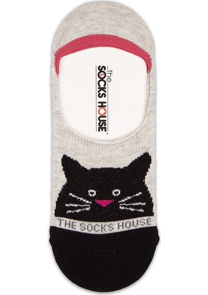 The Socks House Kedi Desenli Footie