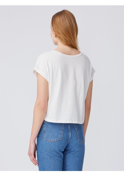 3431 T Kol T-Shirt-Ekru modelleri