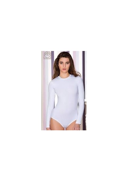 Kadın Beyaz Uzun Kollu Çıtçıtlı Body Zıbın fiyatları