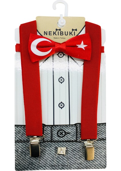 Erkek Bebek Papyon Ve Askı Set