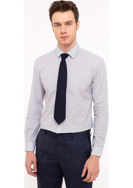 Lacivert Slim Fit Gömlek