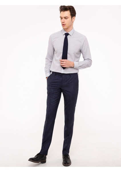 Lacivert Slim Fit Gömlek