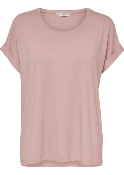 15106662 Kadın Moster S/S O-Neck Top Noos Jrs T-Shirt Pale Mauve indirimleri