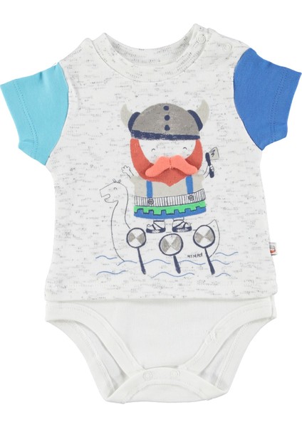 Vikingler Erkek Bebek İnterlok Kısa Kol Body modelleri