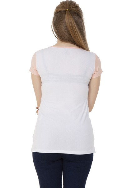 Kız Çocuk T-Shirt Paris Pul Nakış 10 Yaş K-128 modelleri