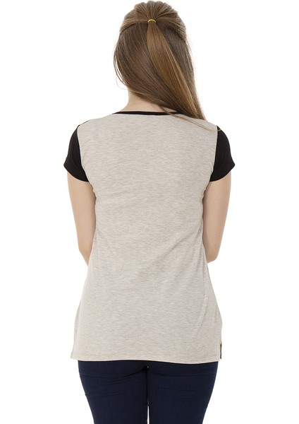 Kız Çocuk T-Shirt Paris Pul Nakış 10 Yaş K-128 modelleri