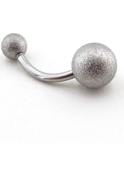 Gümüş Renk 8Mm Top Uçlu Çelik Muz Göbek Piercing P255A fiyatları