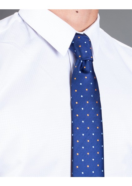 Slim Fit Beyaz Armürlü Erkek Gömlek fırsatları