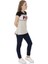 Kız Çocuk T-Shirt Paris Pul Nakış 10 Yaş K-128 4