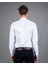 Slim Fit Düz Beyaz Armürlü Erkek Gömlek 3