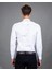 Slim Fit Beyaz Armürlü Erkek Gömlek 3