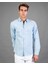 Slim Fit Açık Mavi Denim Erkek Gömlek 1