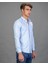 Süper Slim Fit Mavi Erkek Gömlek 2