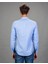 Slim Fit Düz Mavi Spor Erkek Gömlek 3