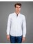 Slim Fit Düz Beyaz Spor Erkek Gömlek 1