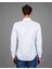 Slim Fit Düz Beyaz Spor Erkek Gömlek 3