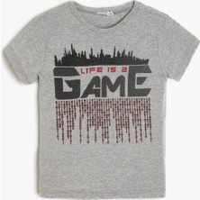 Koton Erkek Çocuk Yazılı Baskılı T-Shirt