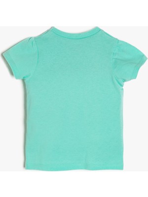 Koton Kız Bebek Yazılı Baskılı T-Shirt