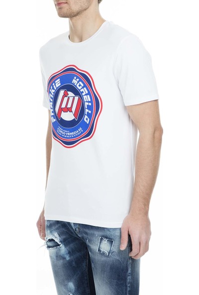 Frankie Morello Erkek T-Shirt FMCS9050TS W02