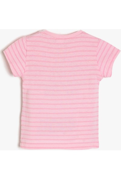Koton Kız Bebek Yazılı Baskılı T-Shirt