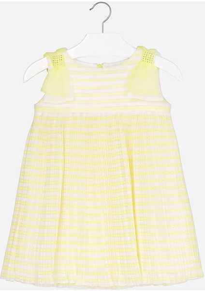 Yazlık Kız Çocuk Pileli Elbise 3909