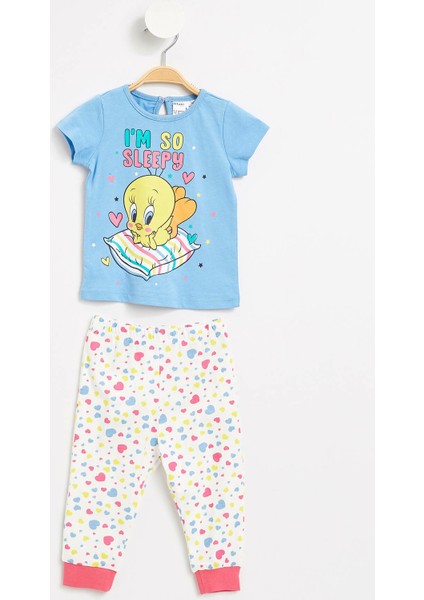 Kız Bebek Looney Tunes Lisanslı Pijama Takımı