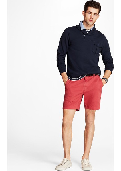 Red Fleece Bermuda Şort