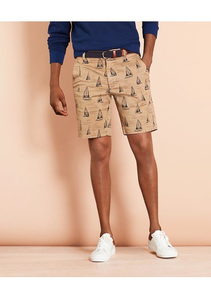 Red Fleece Bermuda Şort