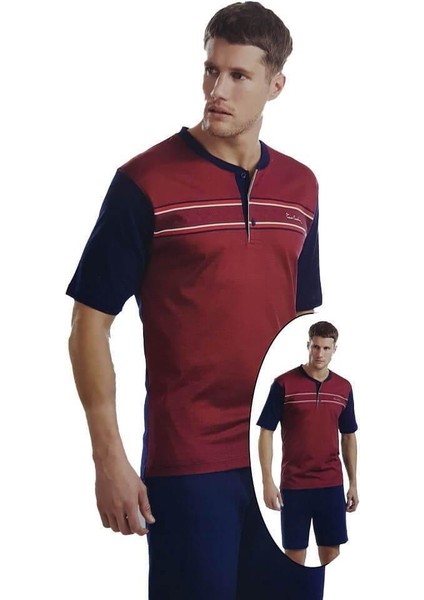 5047 Erkek Jakarlı 3Lü Pijama Takımı