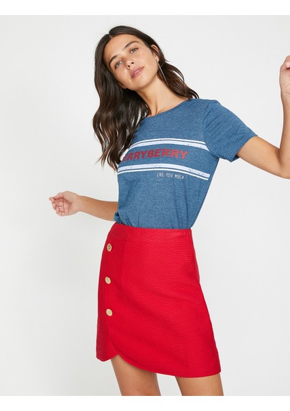 Yazılı Baskılı T-Shirt