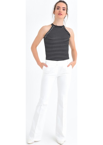 2232 Krem Pantolon