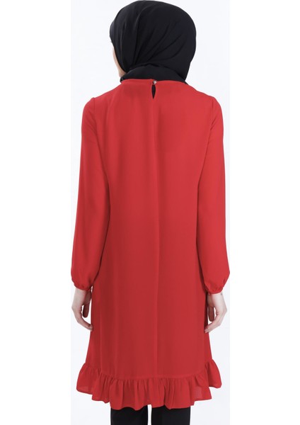 Altı Fırfırlı Tekleme Tunik 18K4154