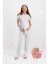 Angel Mama Krem Kadın Lohusa Pijama Takımı 1