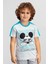 Mickey & Minnie Mouse Lisanslı Açık Gri Erkek Çocuk T-Shirt 1