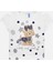 Kız Bebek Omuz Dekolteli Gümüş Simli T-Shirt 1007 1