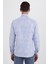Erkek Desenli Slim Fit Mavi Gömlek 3