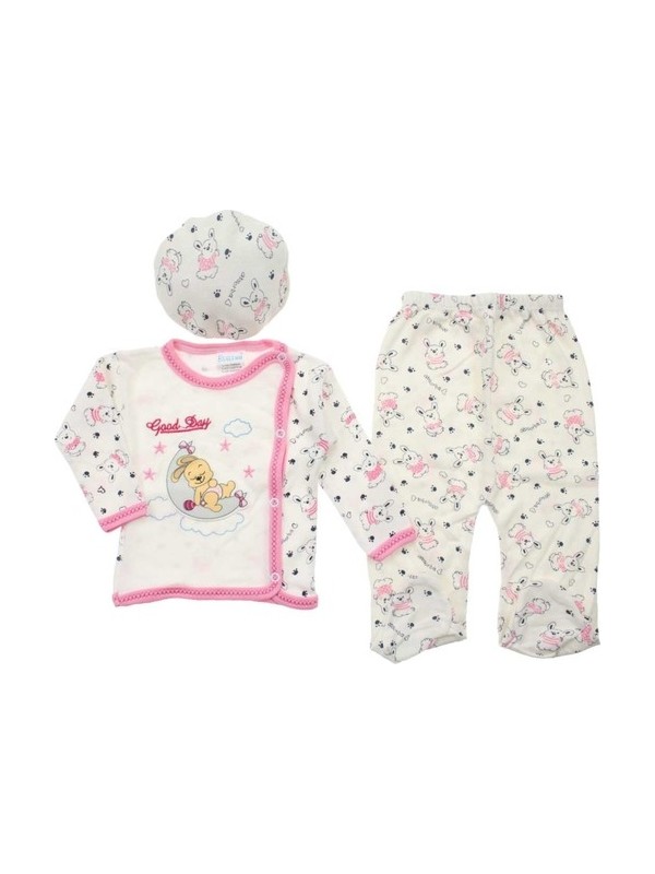 Bebeemm Erkek Bebek Şapkalı Zıbın Takım Pembe 36 Ay Fiyatı