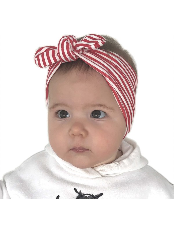 Babygiz Kirmizi Beyaz Cizgili Fiyonk Detayli Bandana Fiyati