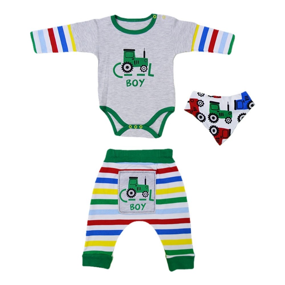 Babycool 41694 Traktör 3�lü Bebek Takımı Uzun Kollu Fiyatı