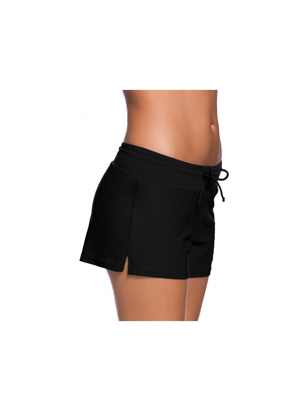 Angelsin Şık Siyah Bayan Deniz Şortu
