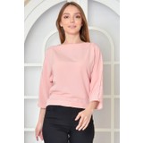 Fashion Light Pudra Arkası Bağlamalı Bluz FL0047