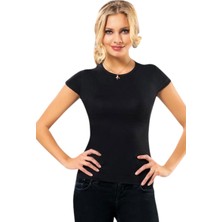 Anıt Kısa Kollu Bisiklet Yaka Fit Kalıp T-Shirt 2124