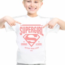 ROCKANDROLL Süperabla Beyaz Kısa Kollu Unisex Çocuk T-Shirt