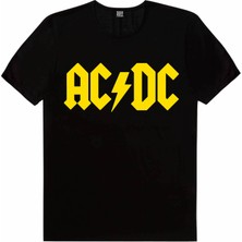 ROCKANDROLL Acdc Logo Siyah Kısa Kollu T-Shirt