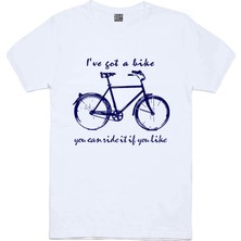 Rock&Roll Benim Bisikletim Beyaz Kısa Kollu T-Shirt