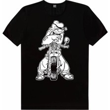 Rock&Roll Temel Motor Siyah Kısa Kollu T-Shirt